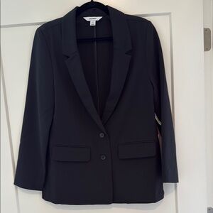 Old Navy Black Blazer Structured Tailored Design